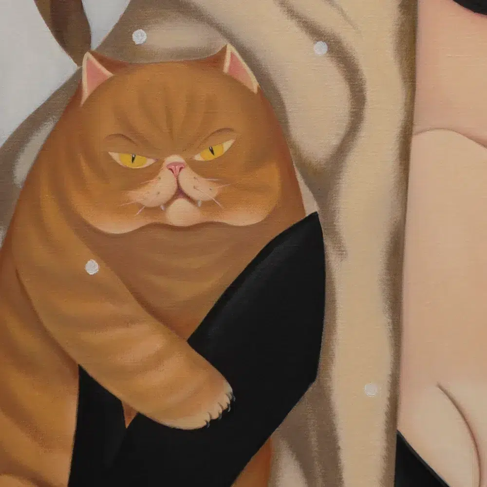 Lady in the mountains with ginger cat – Image 5